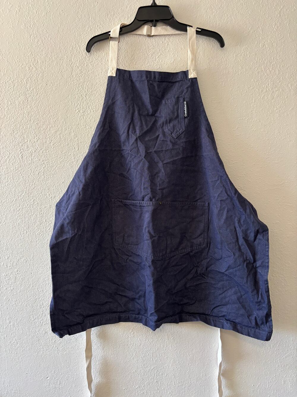 Crate & Barrel Denim Apron Cotton
